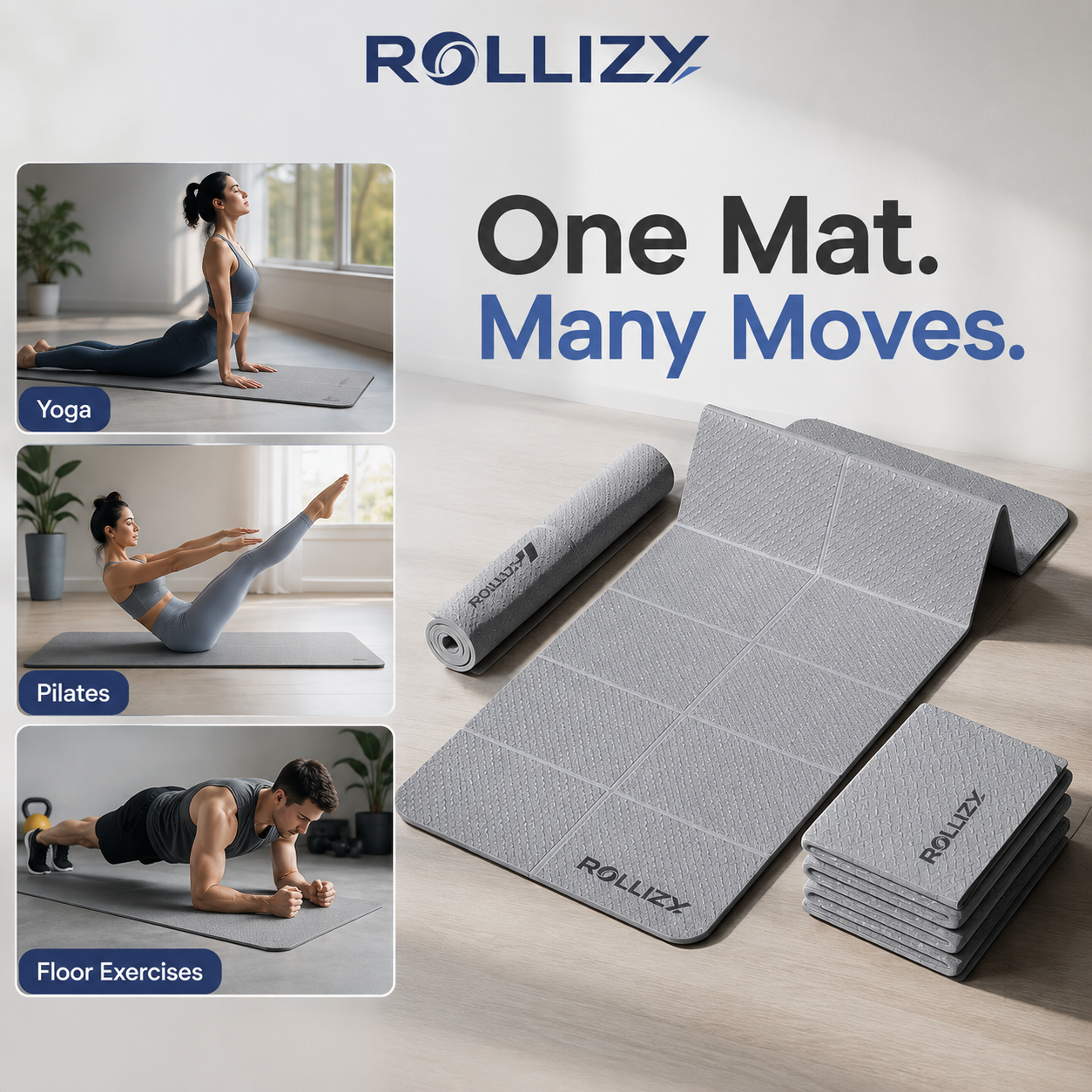 Rollizy™ Foldable Recovery & Exercise Mat